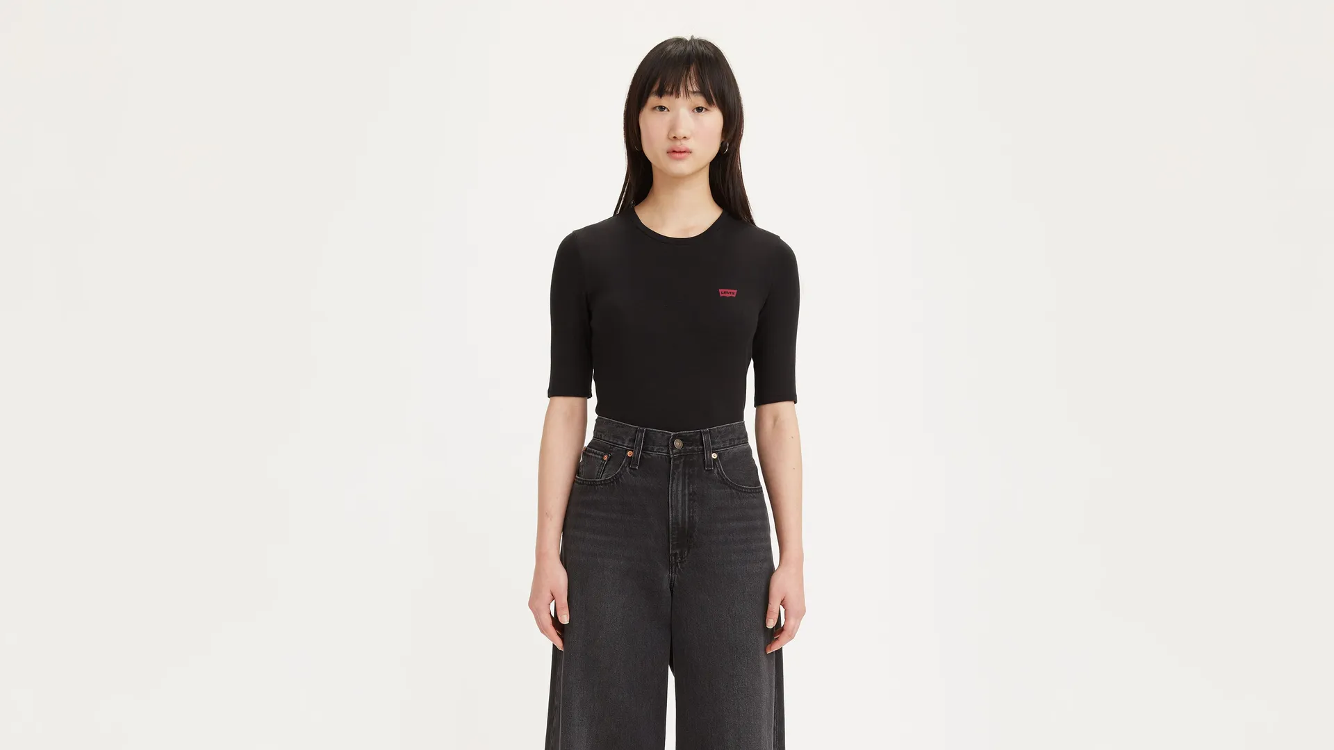 

Узкая футболка Luca Levi's, цвет Caviar - Black