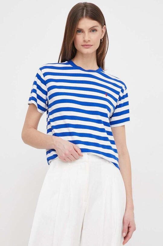 

Хлопковая футболка Polo Ralph Lauren, синий