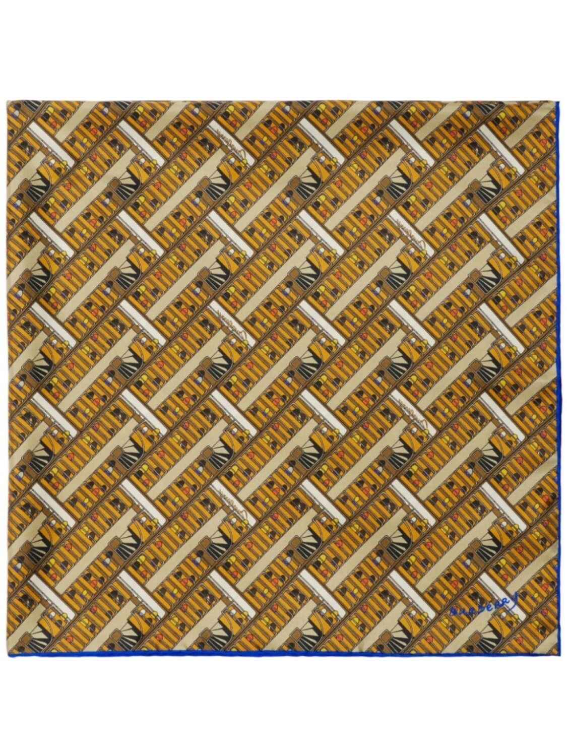 

Шелковый шарф Bus Burberry, желтый