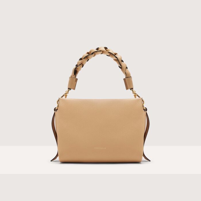 

Сумочка из двусторонней кожи Coccinelle BOHEME SMALL, бежевый