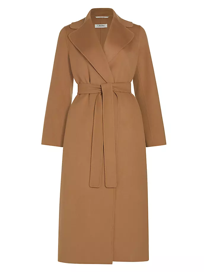 

Шерстяное пальто Poldo с поясом Max Mara, цвет camel