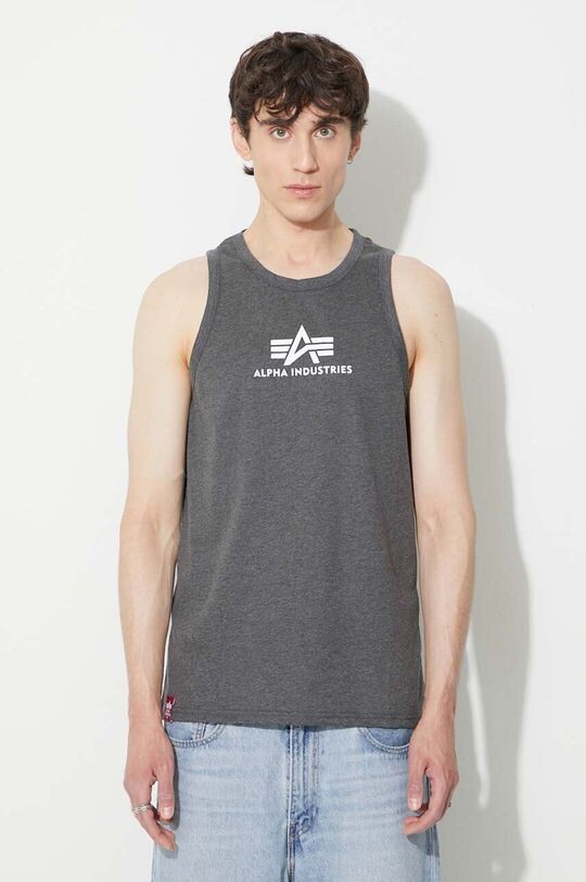 

Футболка Базовый танк 126566 597 Alpha Industries, серый