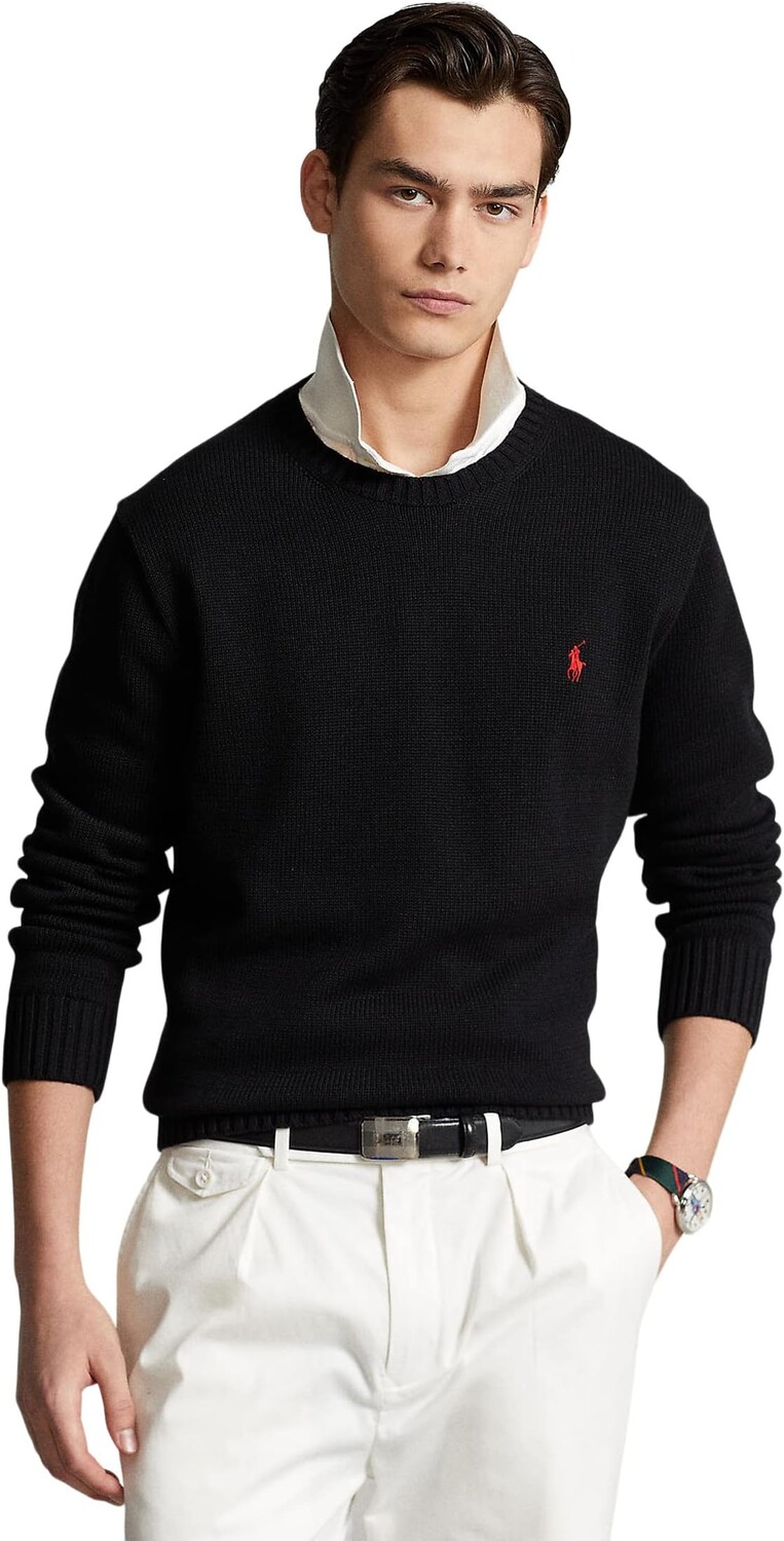 

Хлопковый свитер с круглым вырезом Polo Ralph Lauren, цвет Polo Black