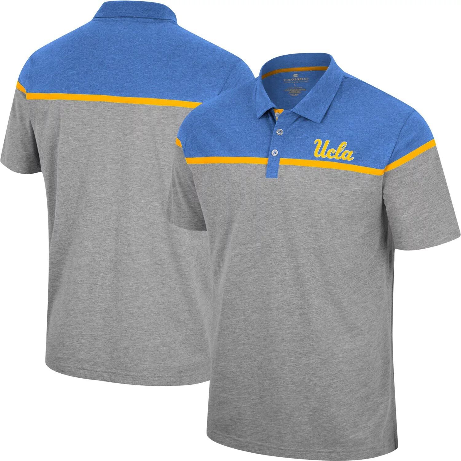

Мужская футболка-поло Colosseum Heather Grey UCLA Bruins Chamberlain