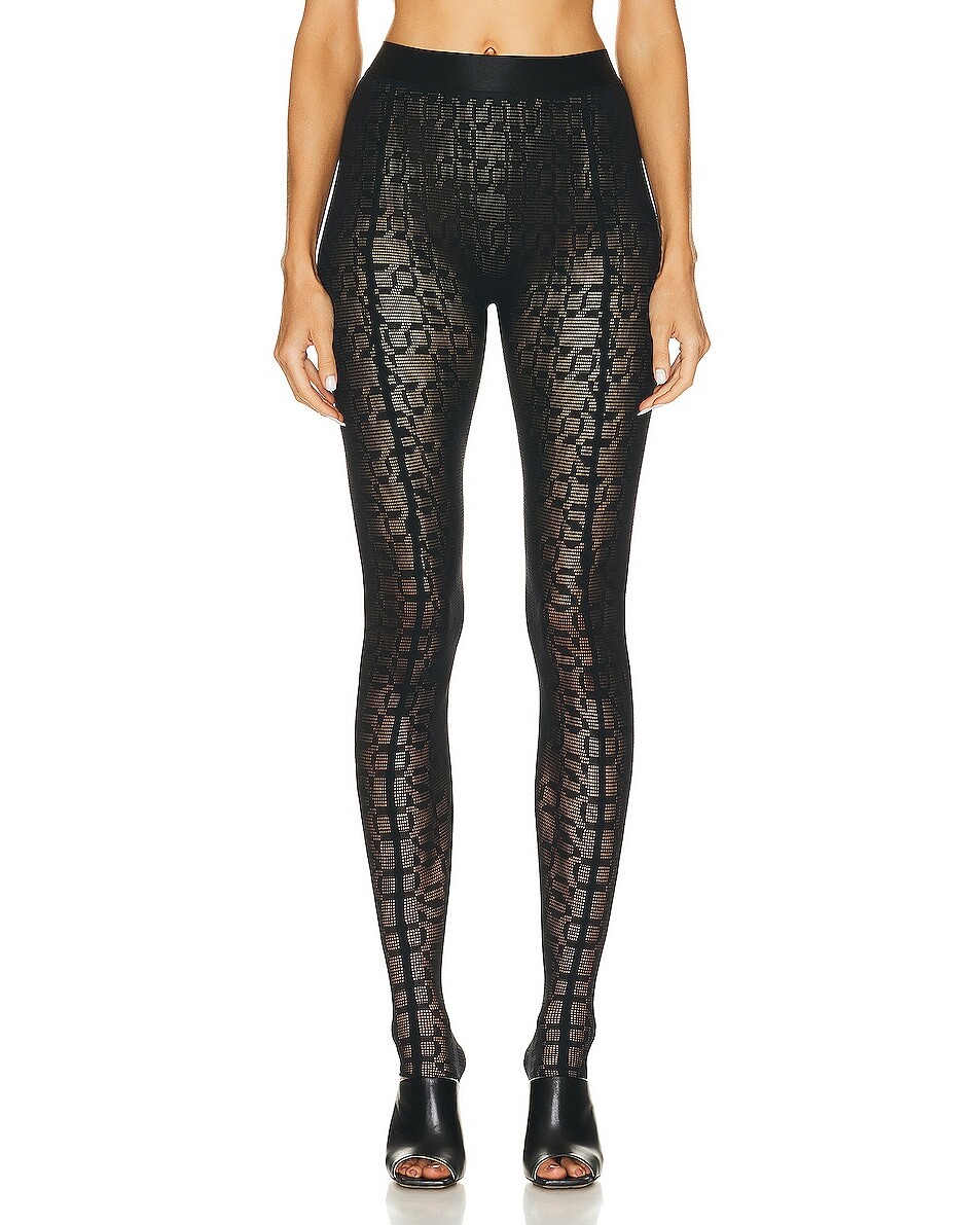 

Брюки Wolford X Simkhai Warp Knit Legging, черный