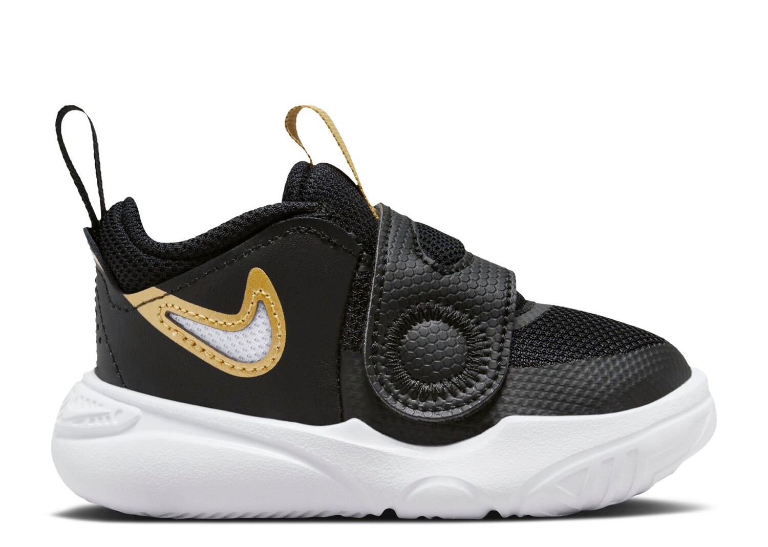 

Кроссовки Nike Team Hustle D11 Td 'Black Metallic Gold', черный