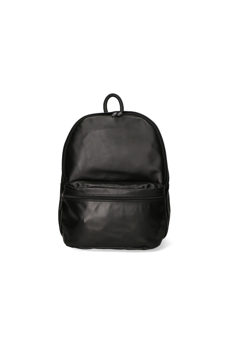 Кожаный рюкзак с внешним карманом Gave Lux, черный