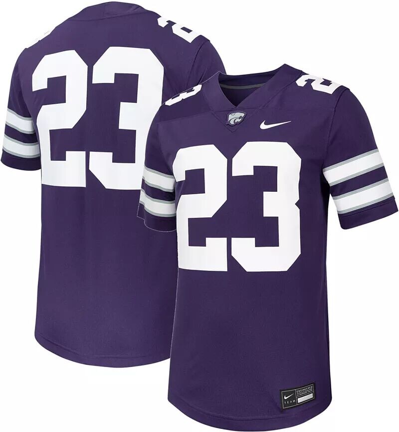 

Мужское футбольное джерси Nike Kansas State Wildcats фиолетового цвета Неприкасаемые для домашней игры