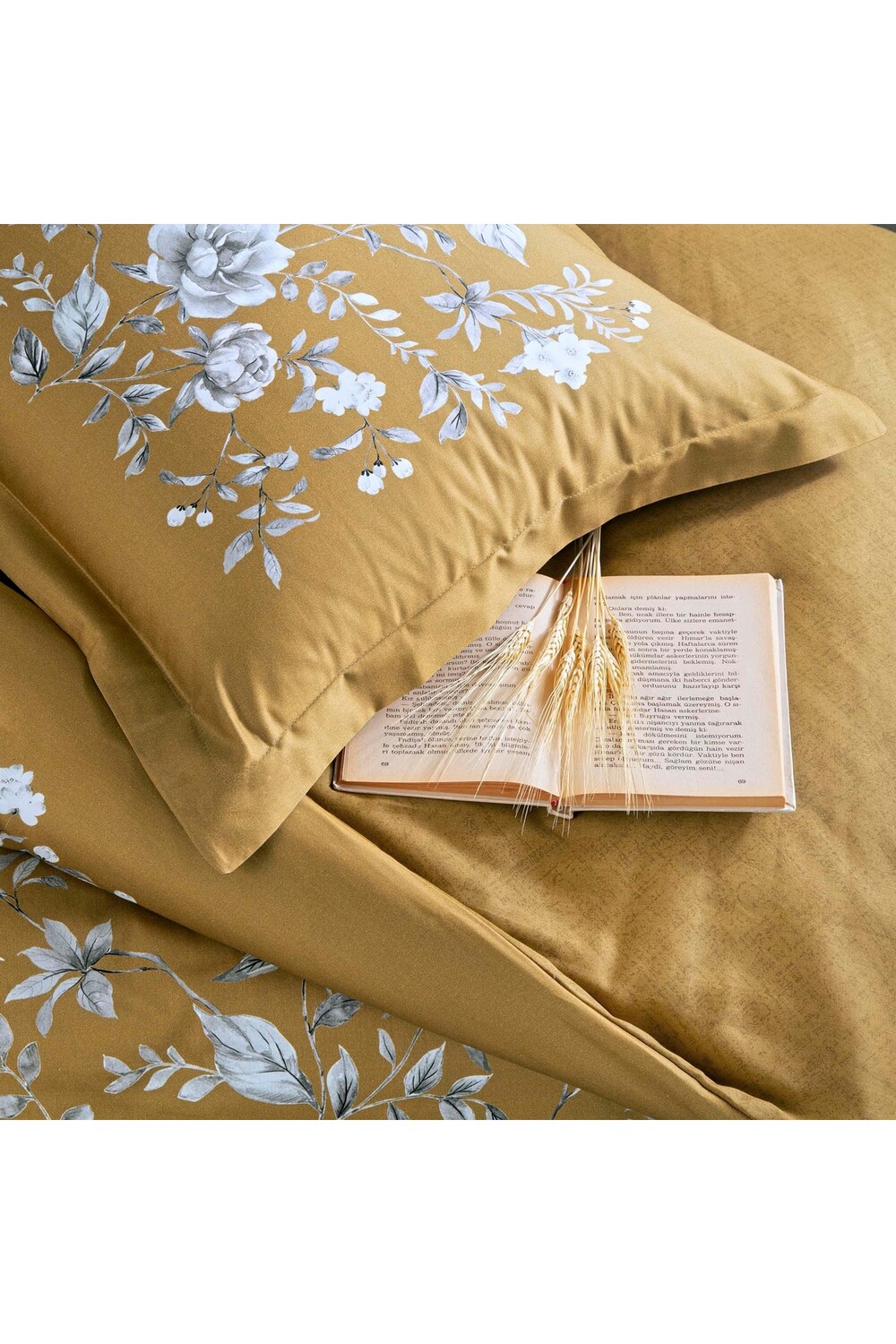 

Комплект пододеяльников Linens Posyna, горчичный