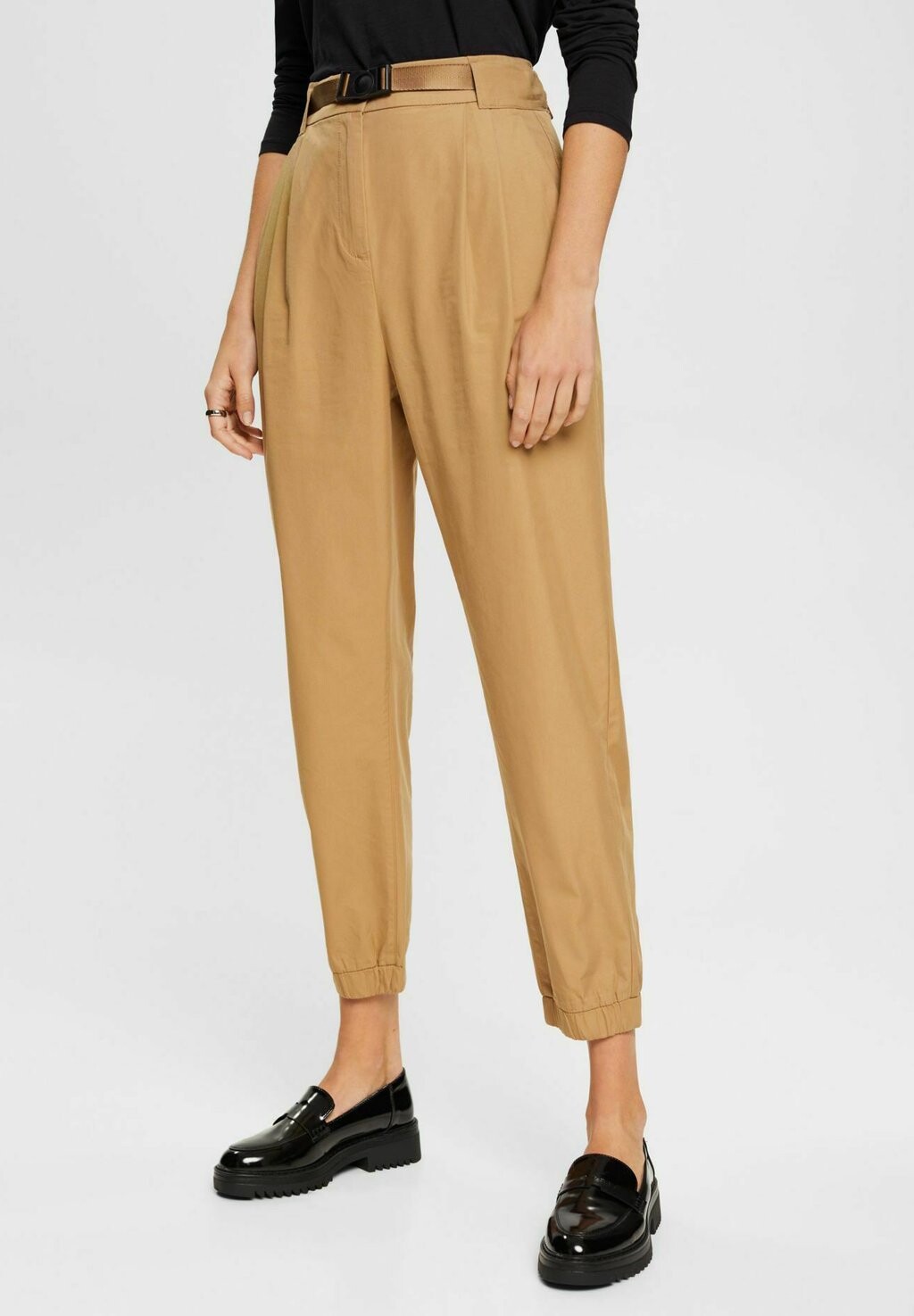 

Брюки Balloon Mit Saum Esprit, цвет khaki beige