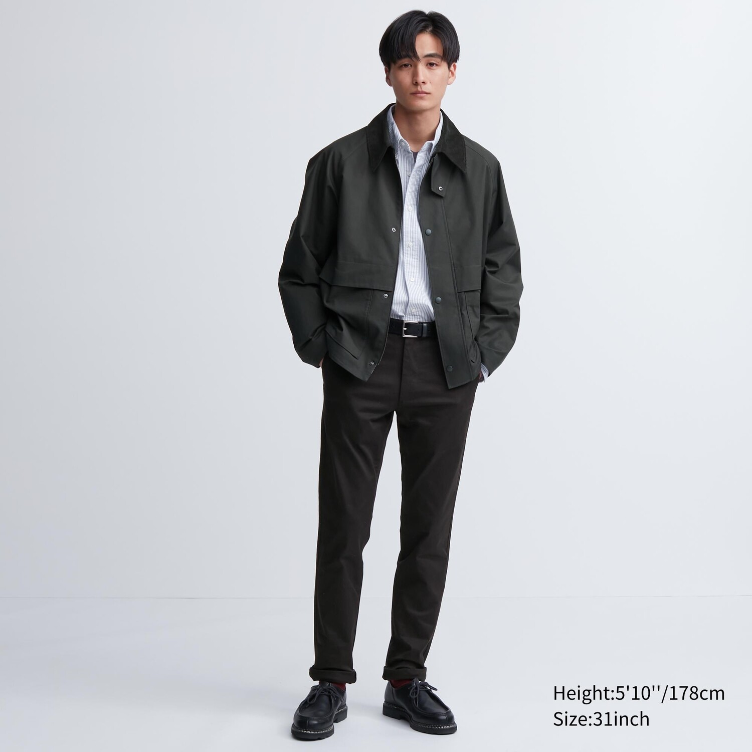 

Брюки-чиносы узкого кроя Uniqlo, черный