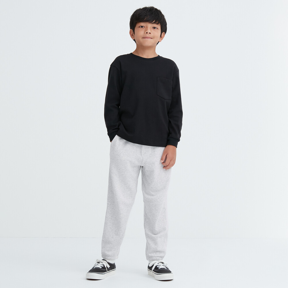 

Брюки Uniqlo спортивные свободные повседневные эластичные, светло-серый