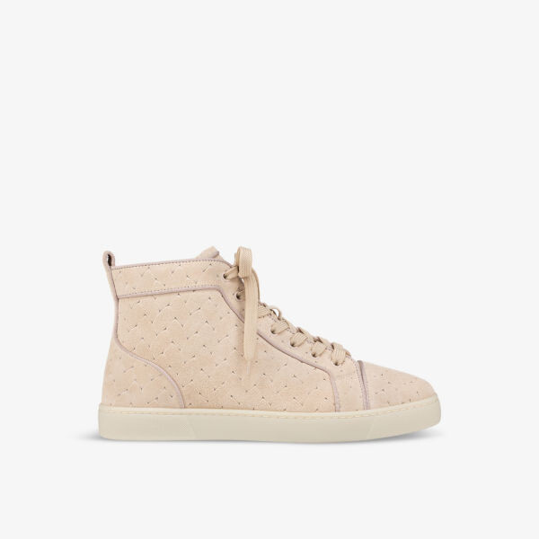 

Кожаные высокие кроссовки louis orlato с закругленным носком Christian Louboutin, цвет leche