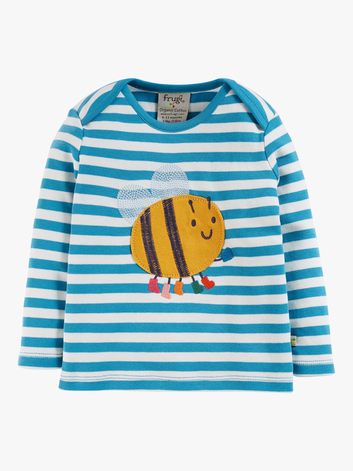 

Топ с аппликацией Baby Bobby Bumblebee Frugi, тор блю