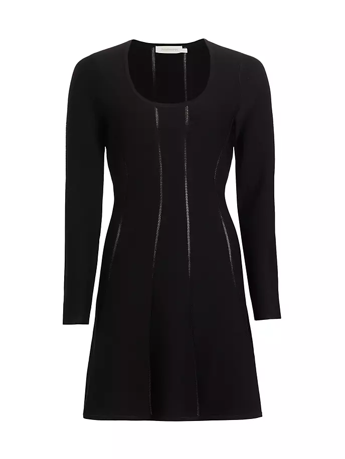 цена Трикотажное мини-платье Luminosity со вставками Zimmermann, черный