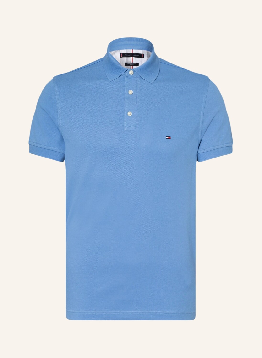 

Рубашка поло TOMMY HILFIGER Piqué Slim Fit, светло-синий