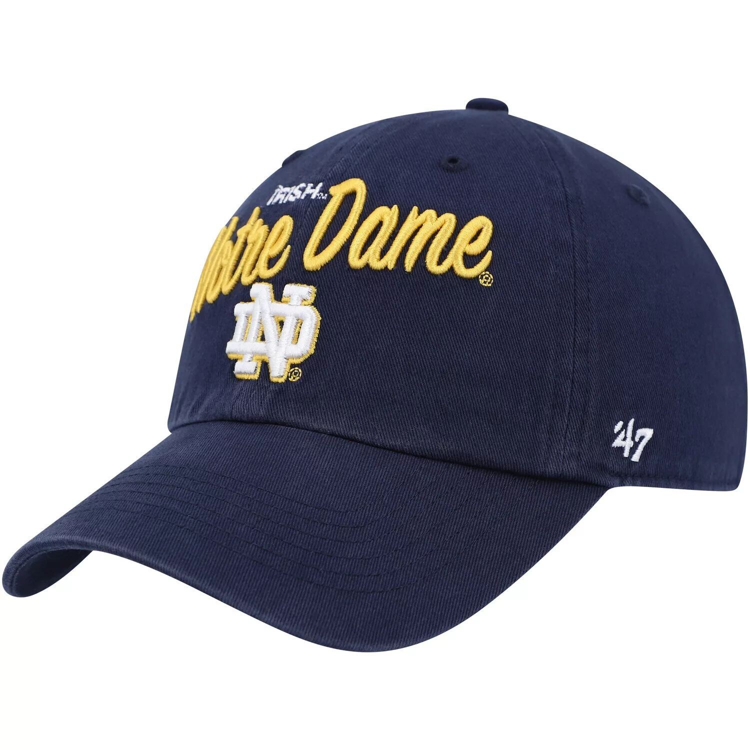 

Женская темно-синяя регулируемая шляпа Notre Dame Fighting Irish Phoebe Clean Up '47