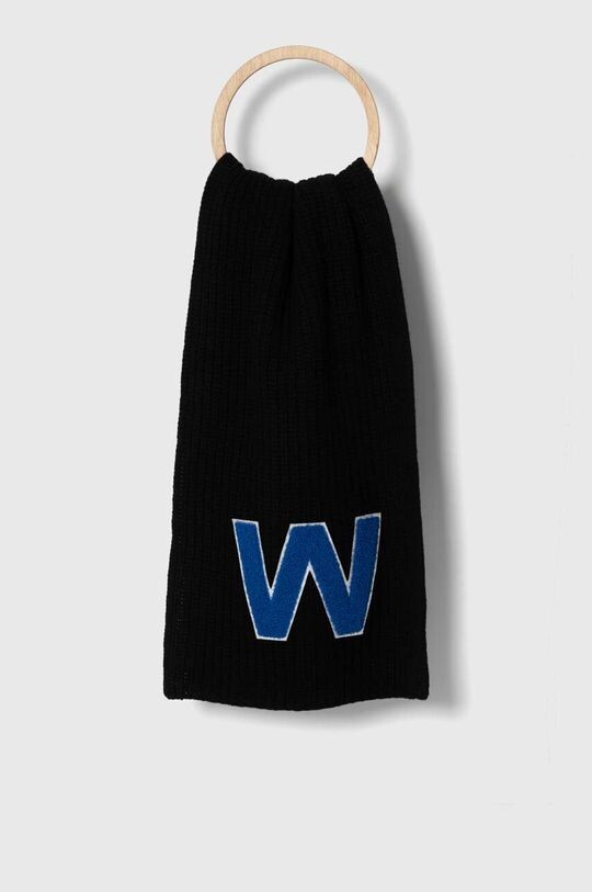 

Шерстяной шарф Weekend Max Mara, черный