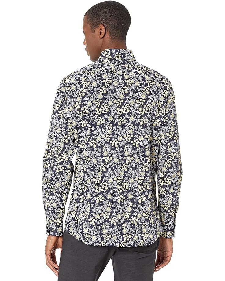 

Рубашка Selected Homme Slim Formal Long Sleeve Shirt, цвет Navy Blazer Flower