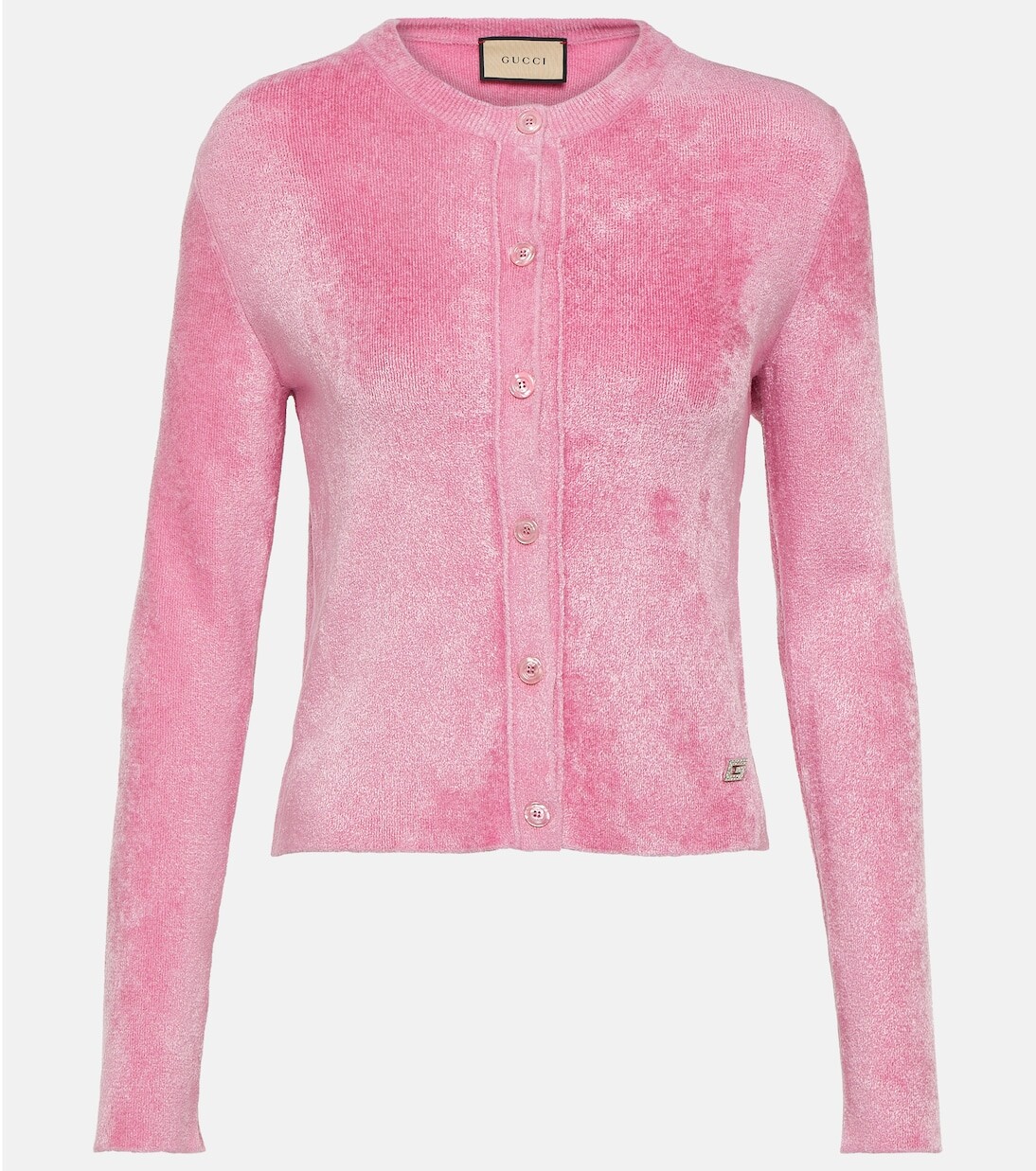 

Топ crystal g в рубчик Gucci, розовый