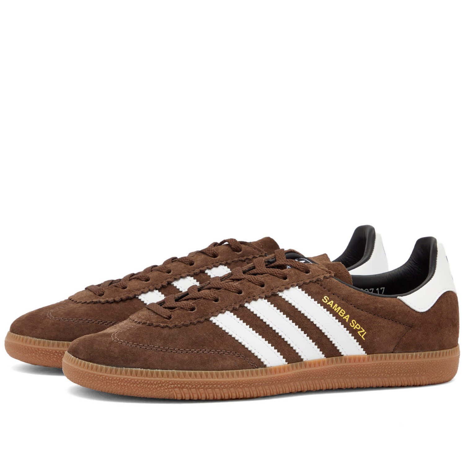 

Кроссовки Adidas Spzl Samba Deco, цвет Brown, White & Gum