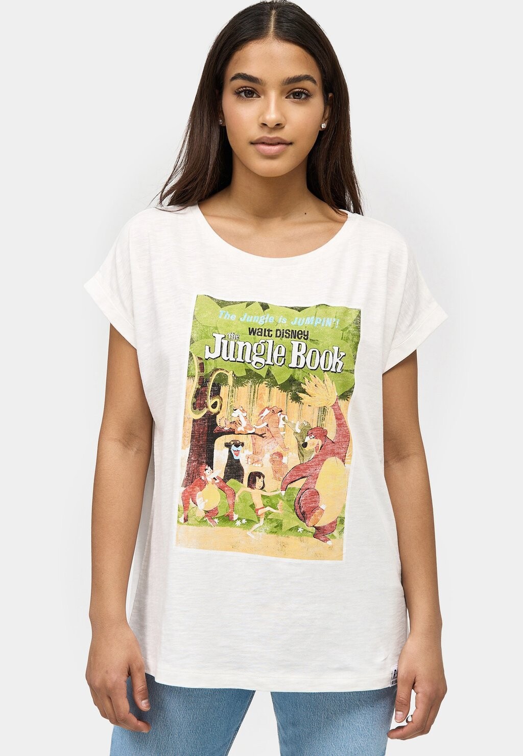 

Футболка с принтом THE JUNGLE BOOK VINTAGE POSTER Re:Covered, цвет ecru