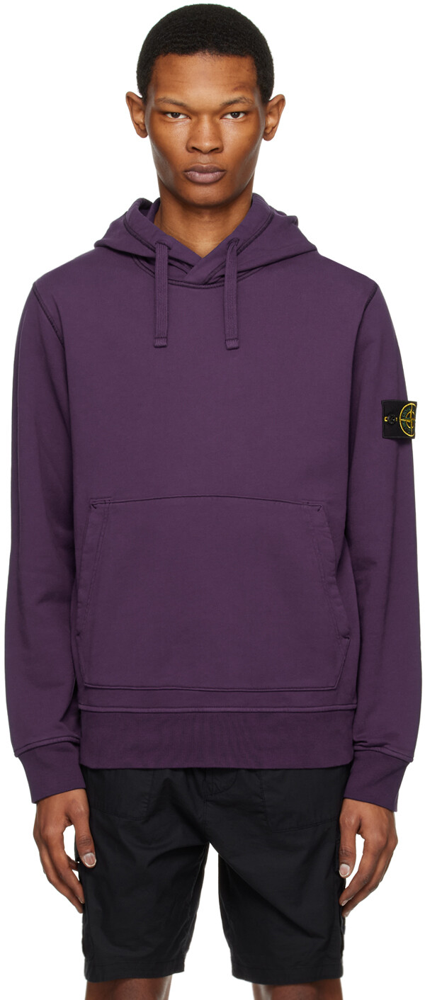

Толстовка Stone Island с фиолетовой нашивкой, Фиолетовый