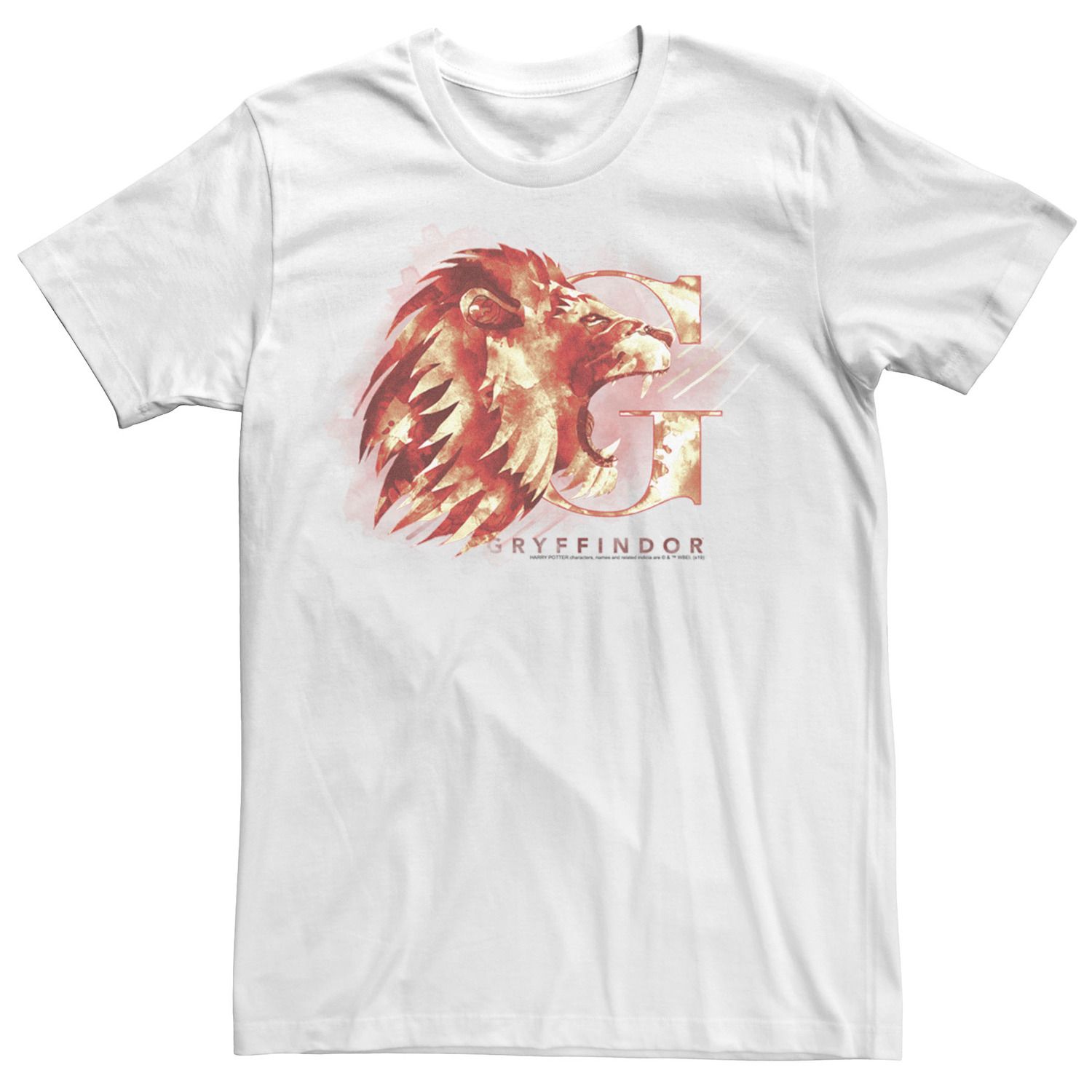 Мужская футболка с логотипом «Гарри Поттер Гриффиндорский лев» Licensed Character картина гарри поттер гриффиндорский герб