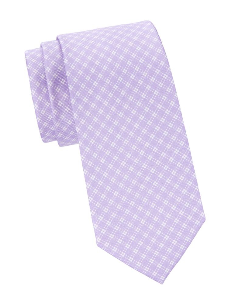 

Шелковый галстук с узором Brioni, синий