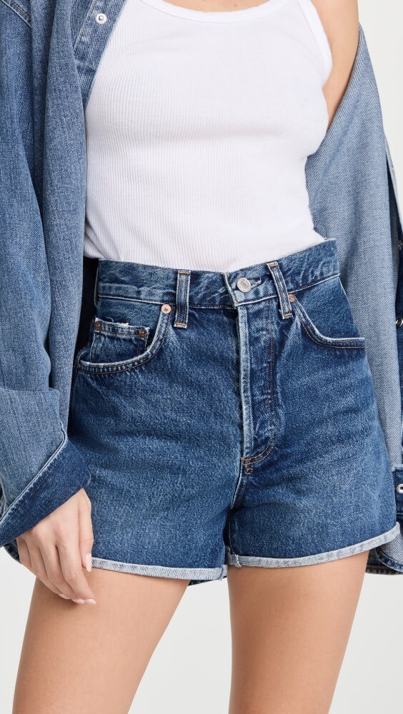 

Шорты AGOLDE Dee High Rise Rolled Hem