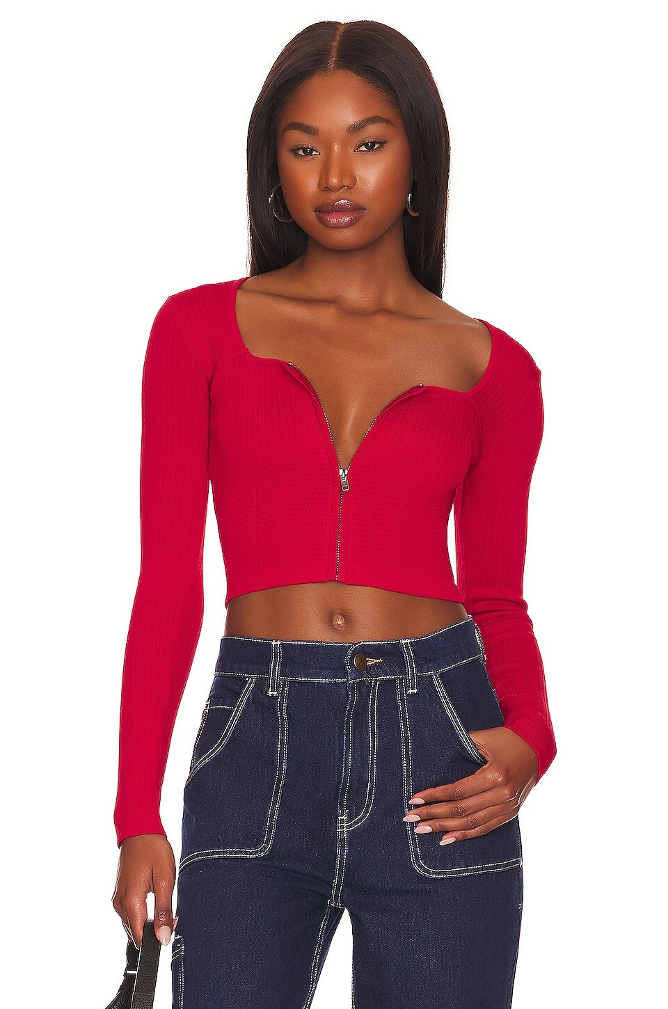 

Топ ALL THE WAYS Victoria Bustier Crop, красный