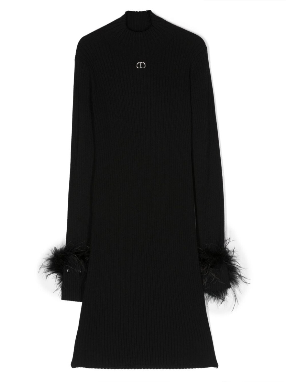 

TWINSET Kids платье с логотипом, черный