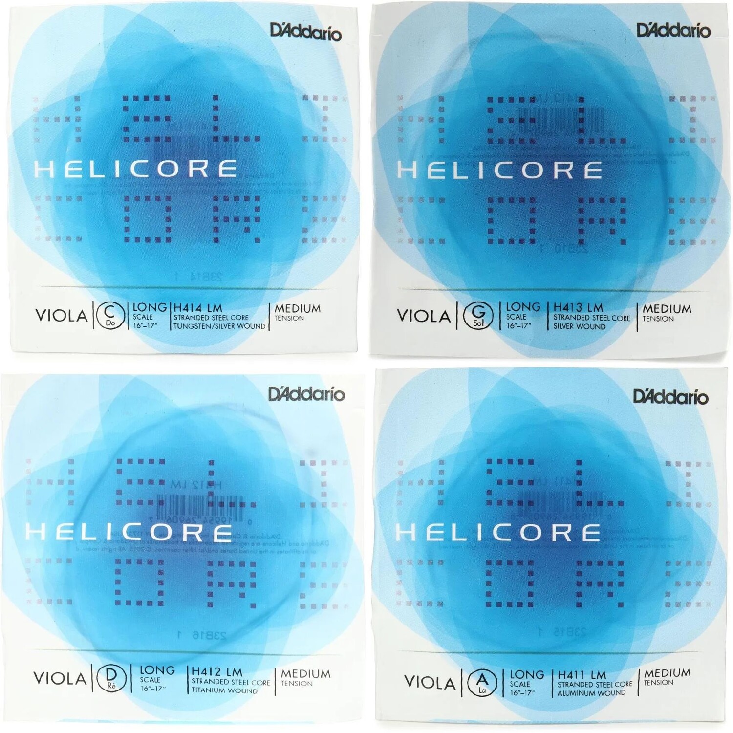 

Новый набор струн D'Addario H410 Helicore для альта - длинный мензурный мензура