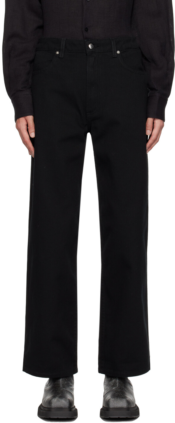 

Черные широкие джинсы Почти Eckhaus Latta