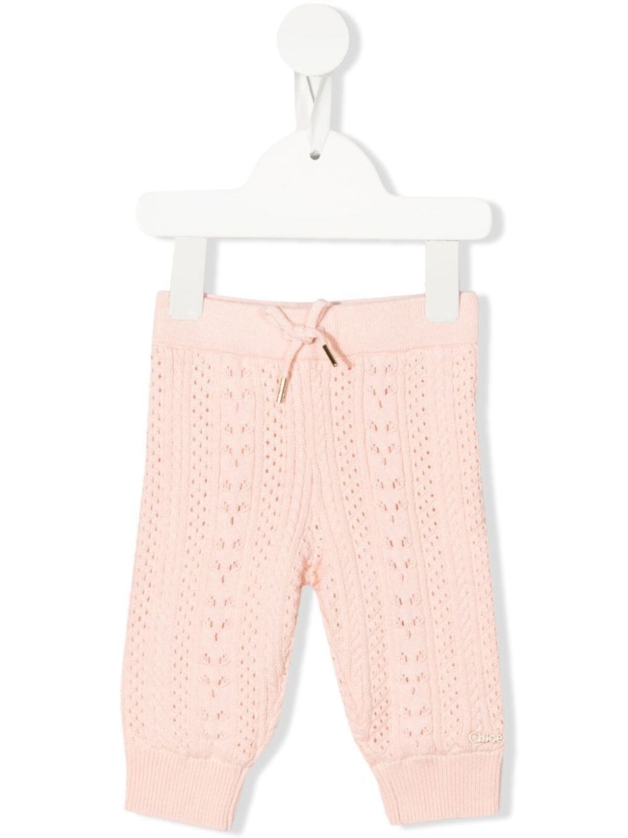 

Вязаные брюки Chloé Kids, розовый