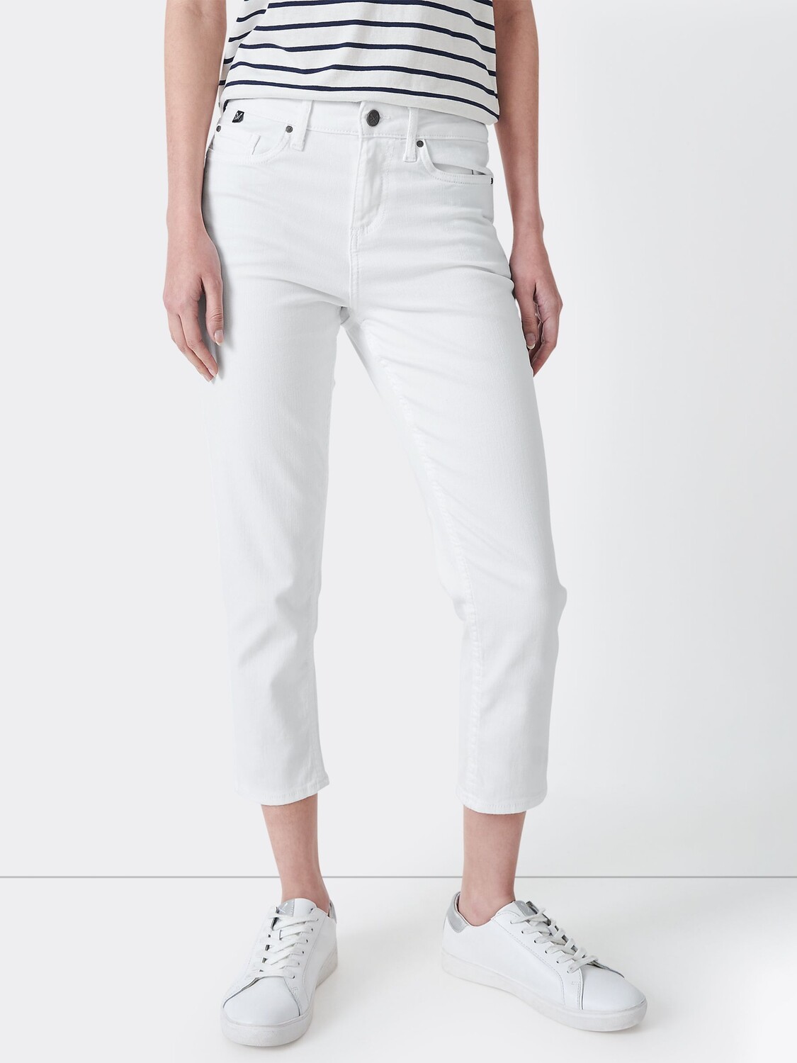 

Укороченные джинсы скинни Crew Clothing, белые