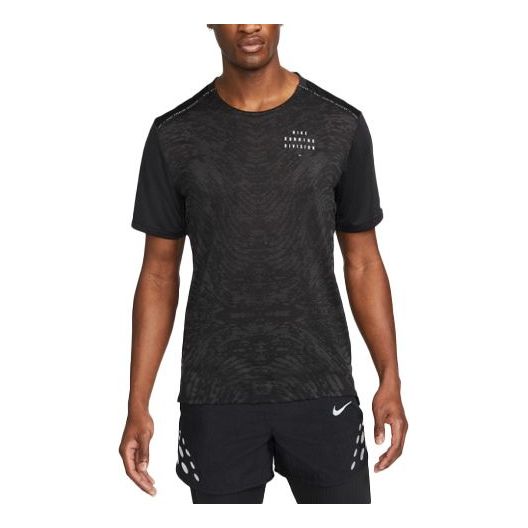 Футболка Men's Nike Round Neck Pullover Sports Short Sleeve Black T-Shirt, черный футболка adidas mesh panel armpit round neck pullover short sleeve black t shirt черный