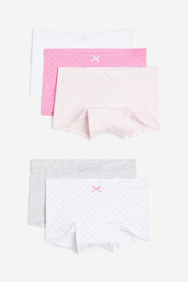 Упаковка из 5 трусов-боксеров H&M, розовый платье и трусики в комплекте белый розовый