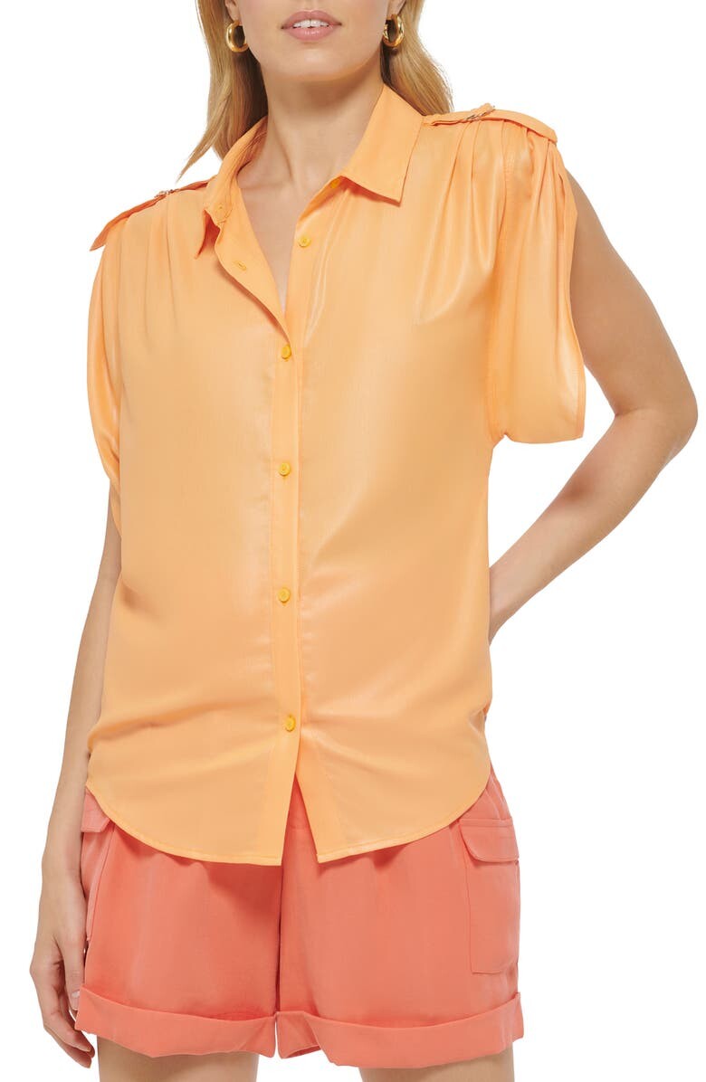 

Блуза с отворотами DKNY
