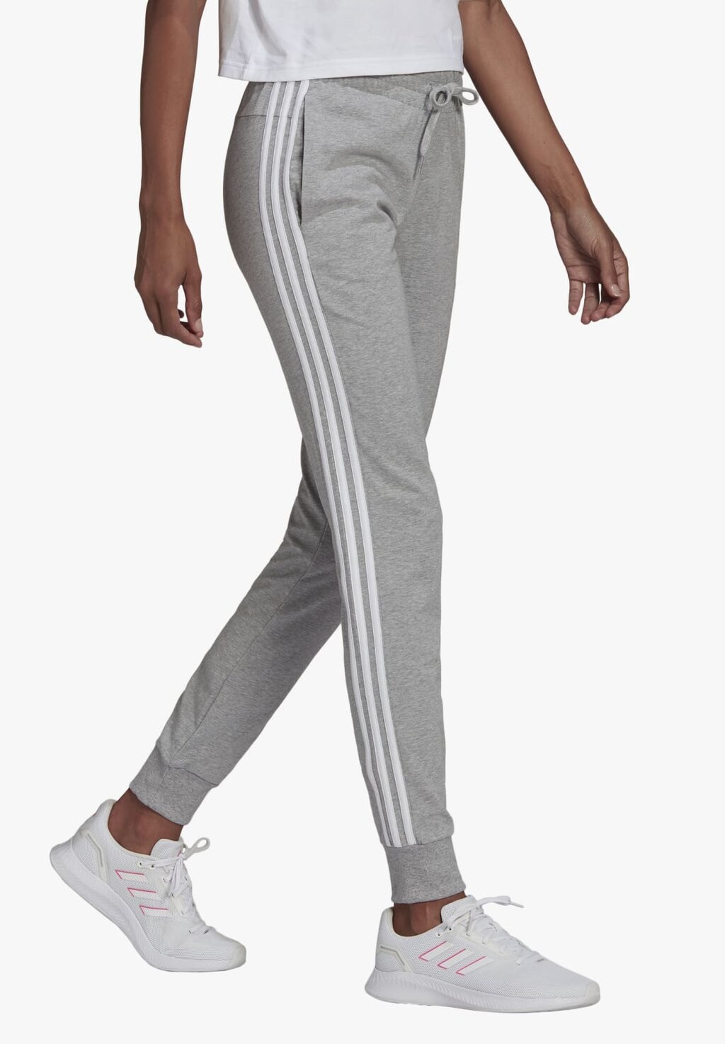 

Низ спортивного костюма adidas Sportswear, средне-серый вереск/белый
