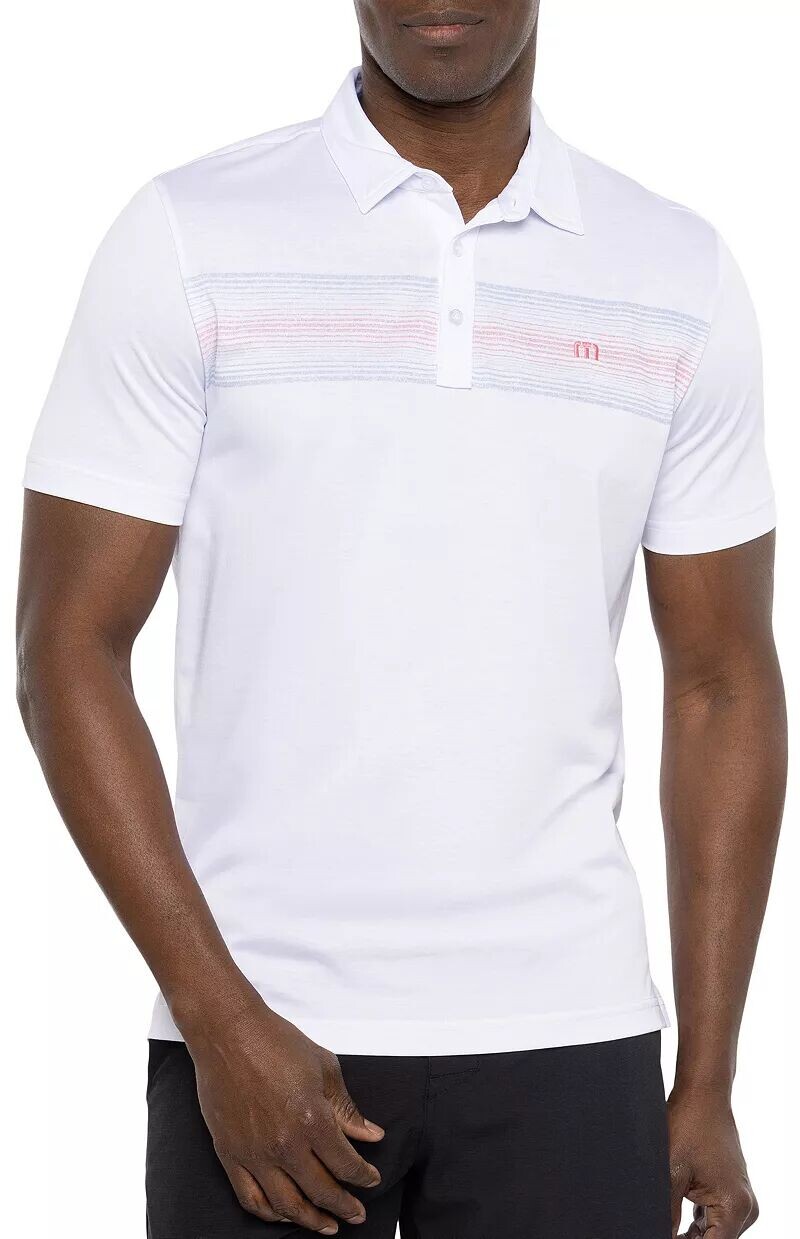 

Мужская футболка-поло для гольфа TravisMathew с бумажной картой, белый