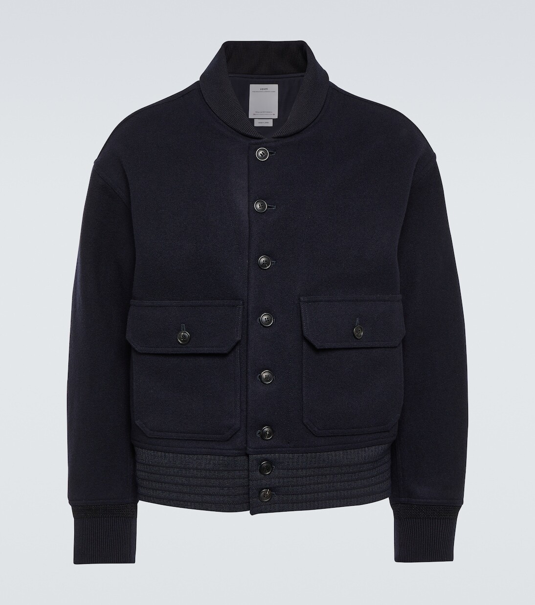 

Бомбер dayton из шерсти и льна Visvim, синий