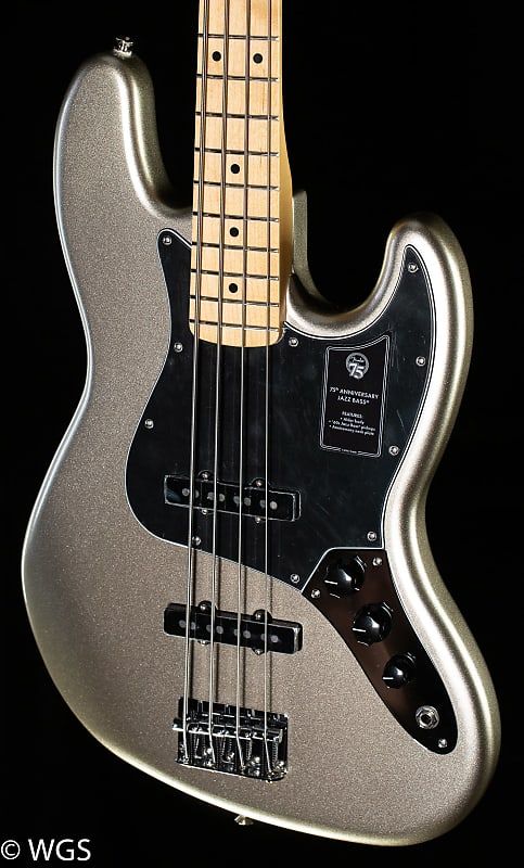 Басс гитара Fender 75th Anniversary Jazz Bass Maple Fingerboard Diamond Anniversary Bass Guitar-MX21512577-9.04 lbs