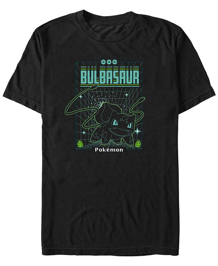 Мужская футболка Bulbasaur Grid с короткими рукавами Fifth Sun, черный мужская футболка cypress hill aztec skull с короткими рукавами минеральная стирка fifth sun черный