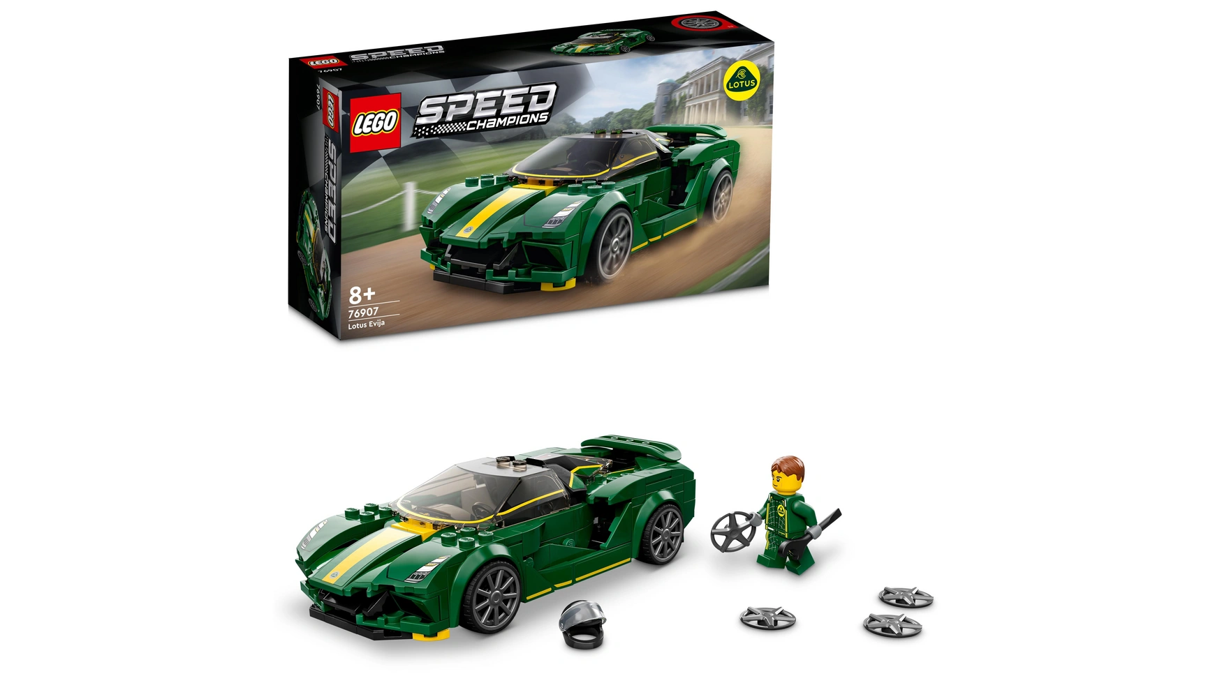 lego speed ​​​​champions игрушечный спортивный автомобиль ford mustang dark horse Lego Speed ​​​​Champions Lotus Evija, модельный комплект, гоночный автомобиль