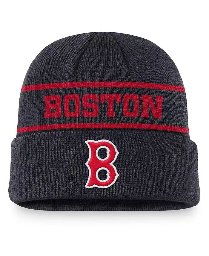 

Мужская темно-синяя вязаная шапка Boston Red Sox Cooperstown Collection Rewind Terra с манжетами Nike, синий