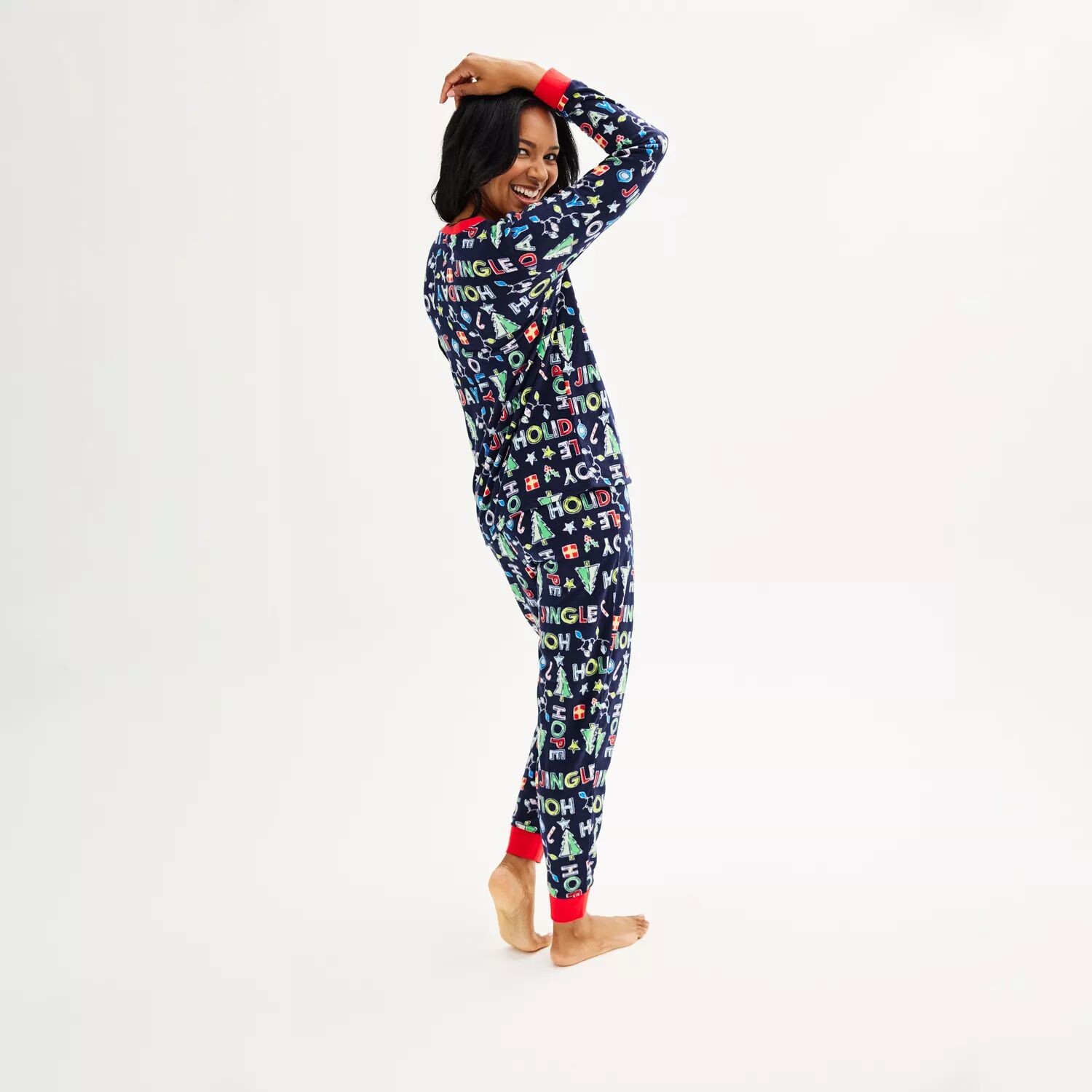 

Женские Jammies For Your Families Уютный пижамный комплект с верхом и низом из микрофлиса Jammies For Your Families