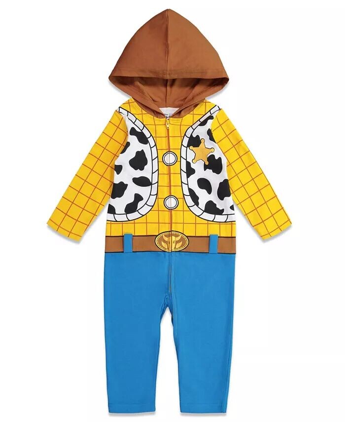 

Комбинезон на молнии Pixar для мальчиков Pixar Toy Story Woody для новорожденных до Disney, желтый