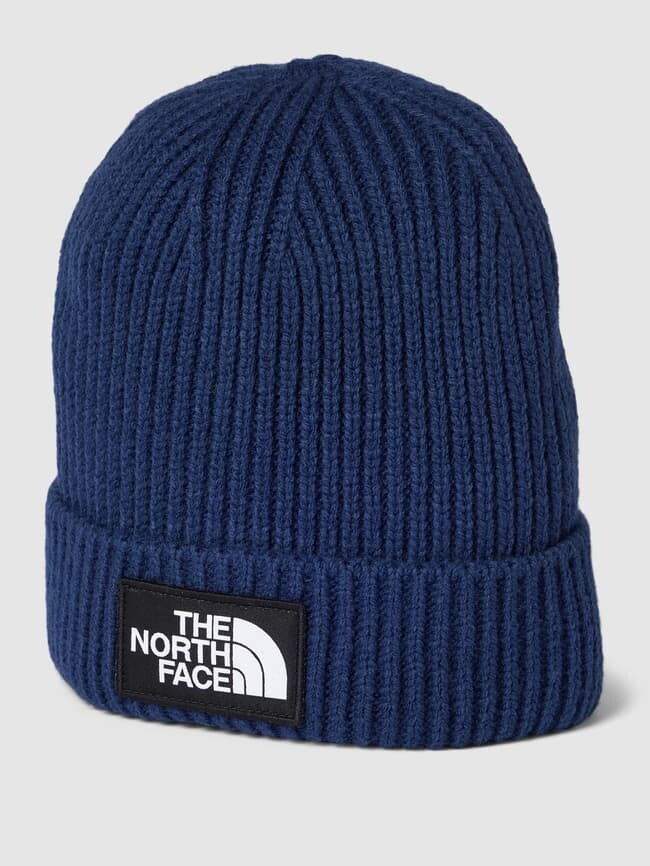 

Шапка-бини в рубчик The North Face, темно-синий