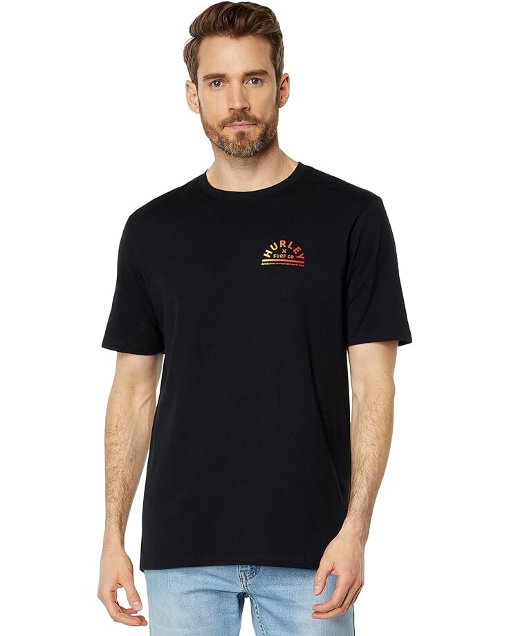 

Футболка Hurley Half Moon Short Sleeve Tee, черный